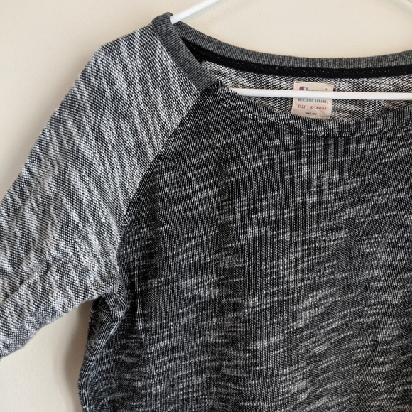 4/$20 grey raglan sleeve top sz XL - Picture 5 of 5
